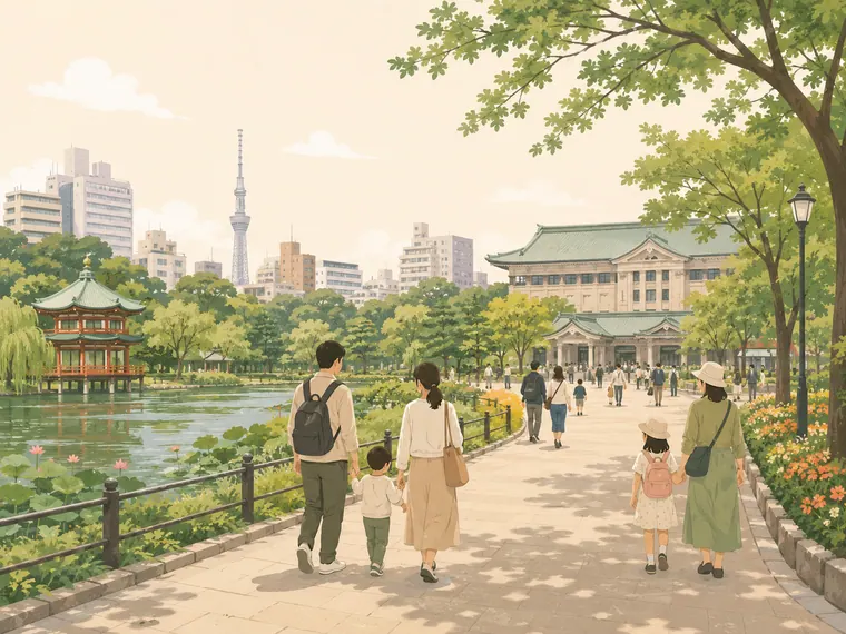 Illustrated neighborhood scene for Akabane